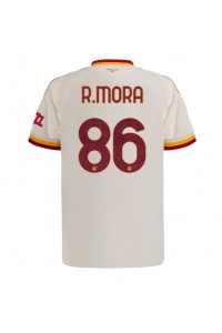 AS Roma Rodrigo Mora #86 Jalkapallovaatteet Vieraspaita 2026-27 Lyhythihainen